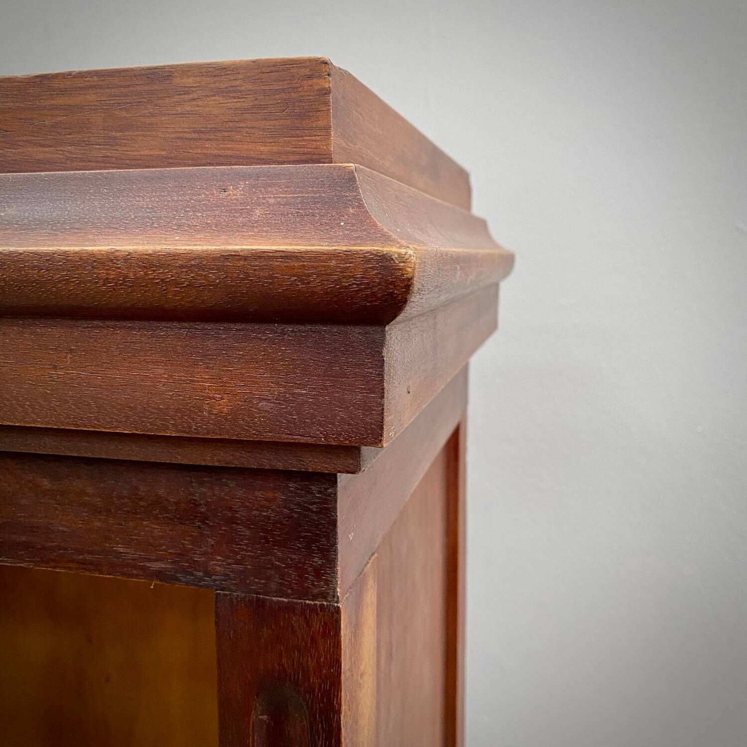 Louvered filing cabinet