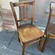 4 chaises bistrot dépareillées bois courbé