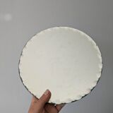 Vintage round beveled mirror