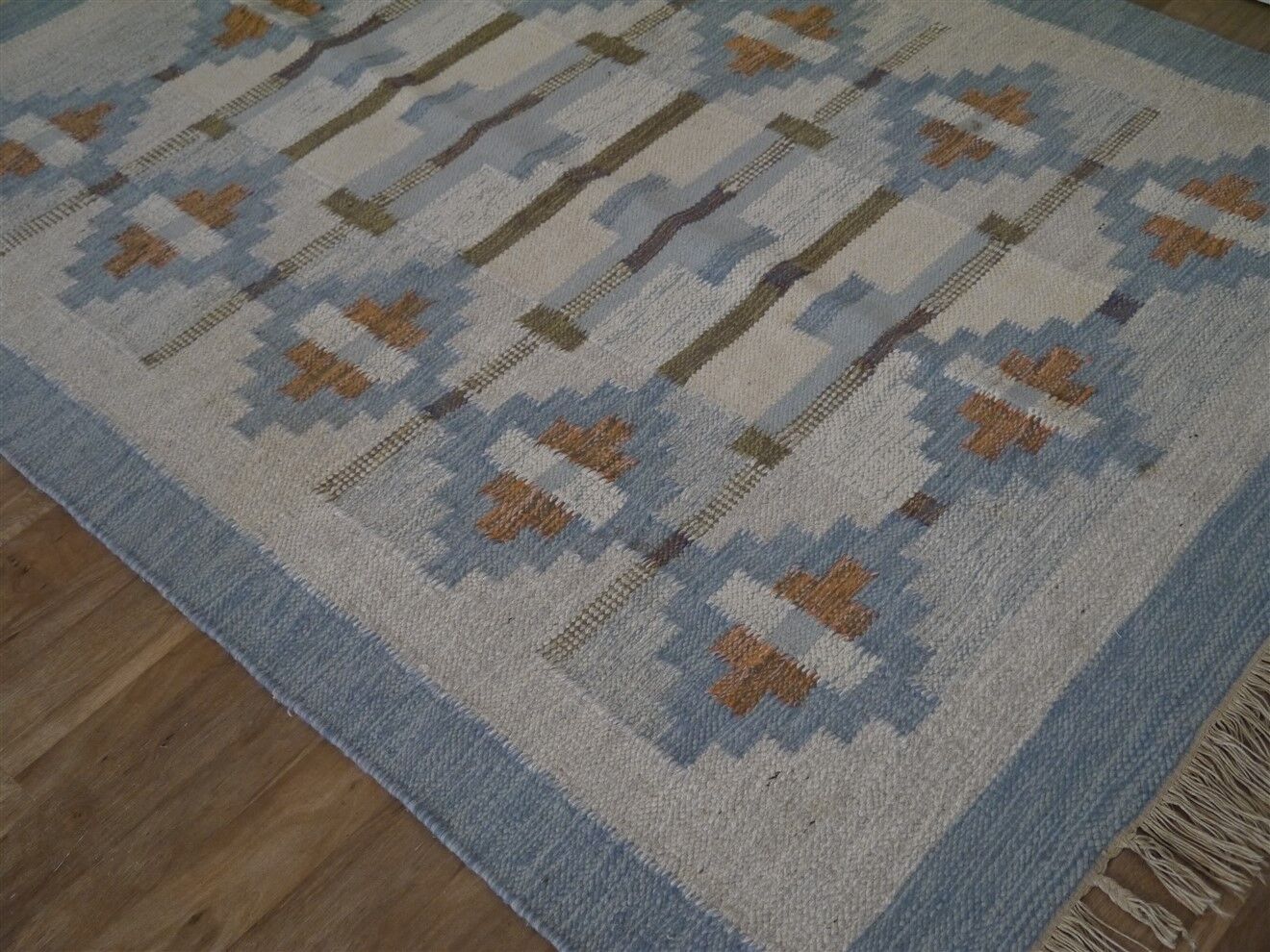 Tapis vintage "Rolakan" de Karin Jonson Suède 1960 225x151cm