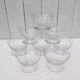 8 chiseled frieze crystal champagne glasses