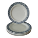 Set of 6 Terre de Fer plates from Sermaize