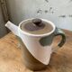 Anthropomorphic ceramic teapot, cups and bowl set