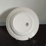 Plate in earthenware of Onnaing ancient hollow