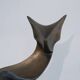 Abstract animal sculpture in bronze