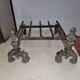 Bronze fireplace chenets