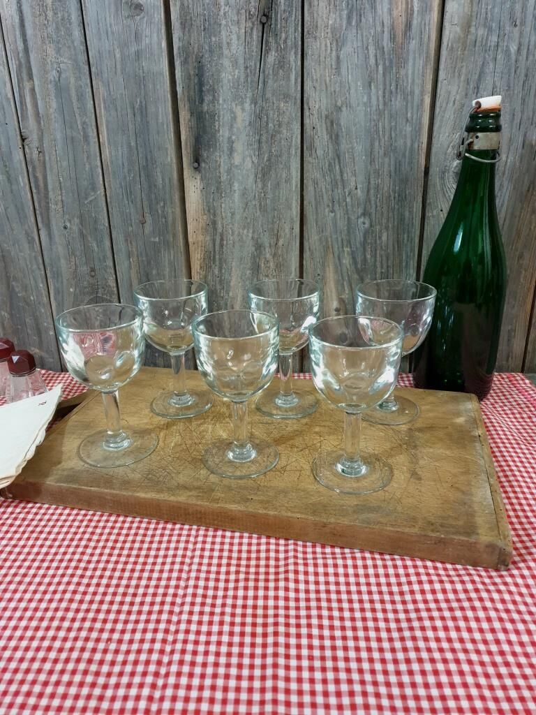 Antique bistro glasses