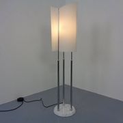 Arianna Floor Lamp in Marble and Handblown Glass by Bruno Gecchelin for Oluce, Italy, 1970s