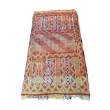 Old kilim handmade wool oriental rug - 150 x 81cm