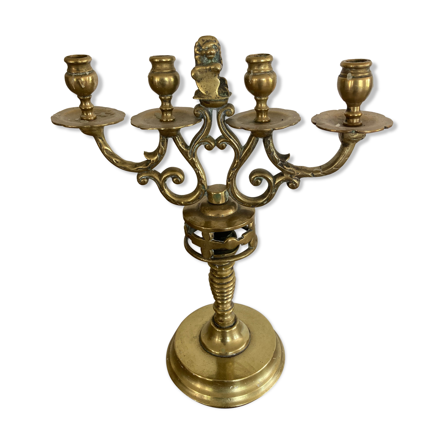Solid bronze chandelier