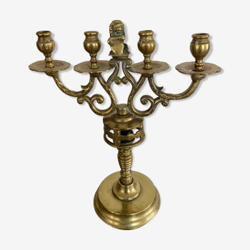 Chandelier en bronze massif