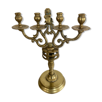 Chandelier en bronze massif