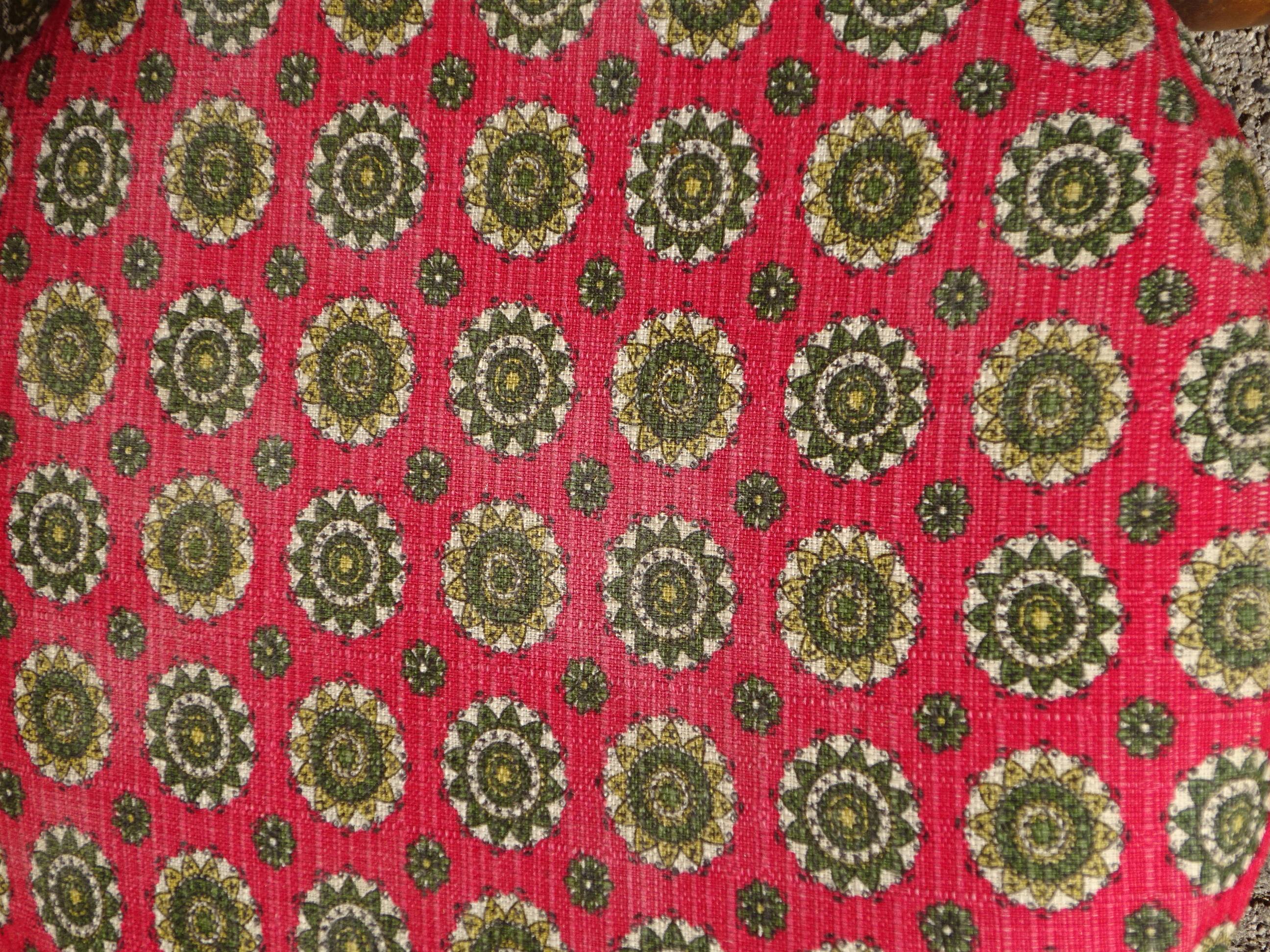 Vintage chairs, wooden, with splayed legs, both.