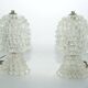 Rare Pair of Ercole Barovier Rostrato table lamps. Italy 1940s