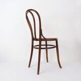 5 chaises bistrot Fischel en bois et cannage, 1890-1910