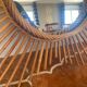 Very beautiful vintage rattan sun mirror