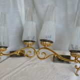 Pair of vintage double wall lamps 1950-60