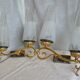 Paire de lampes d'applique double vintage 1950-60