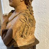 Terracotta bust of a woman, late 19th century