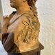 Buste de femme en terre cuite fin 19e