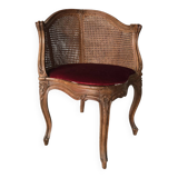 Louis XV caned office chair, 19th century