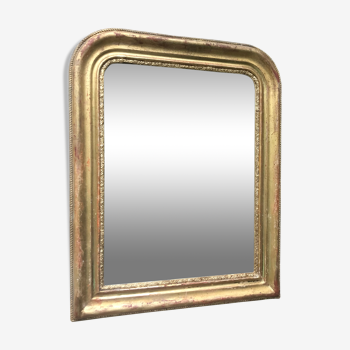 Miroir Louis-Philippe doré 60x48 cm