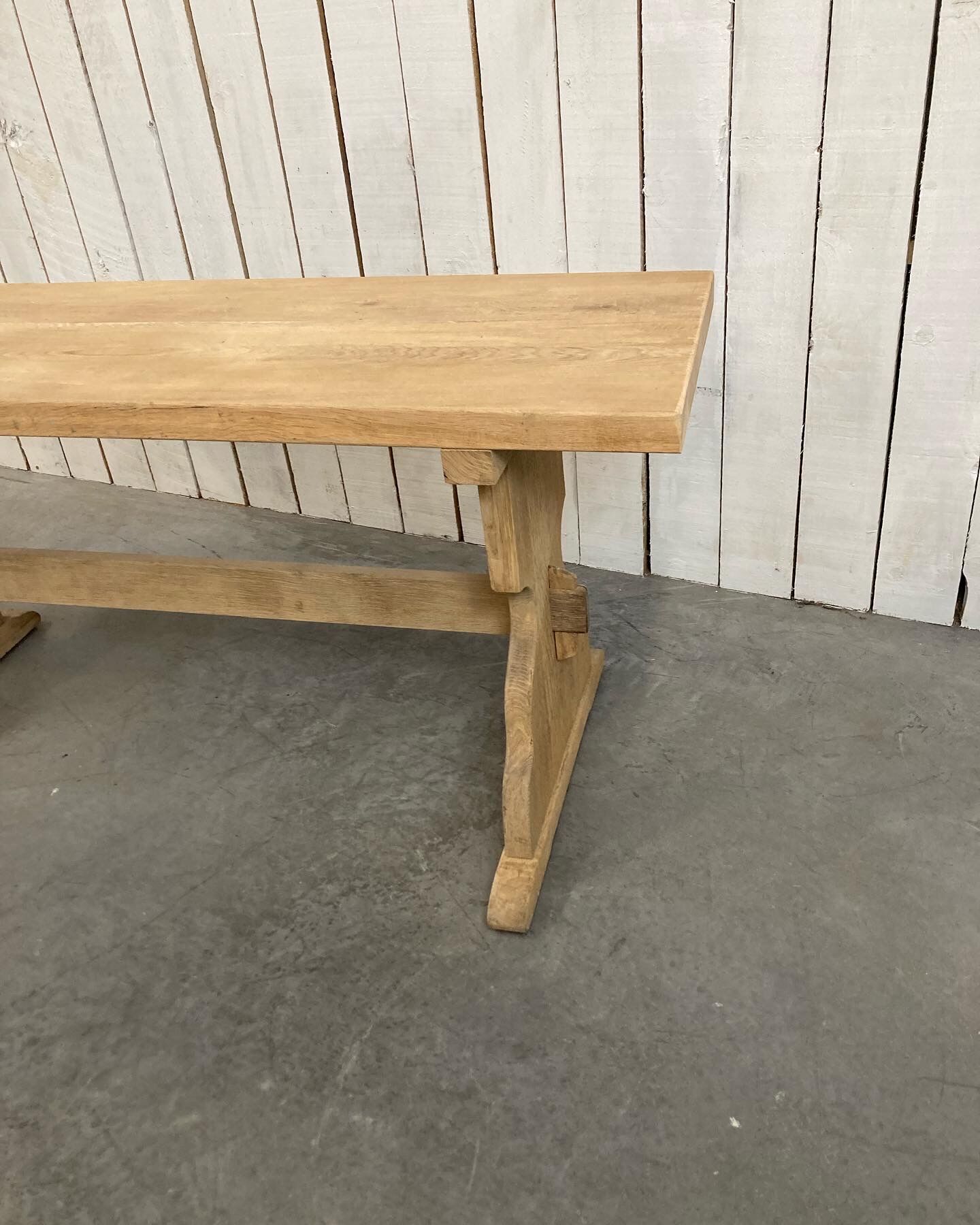 Old solid oak console
