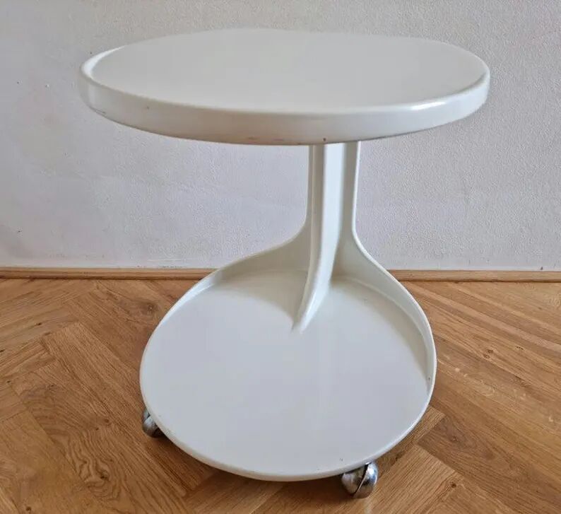 Midcentury Rare Side or Serving Table, Space Age Style, Italy, 1970s