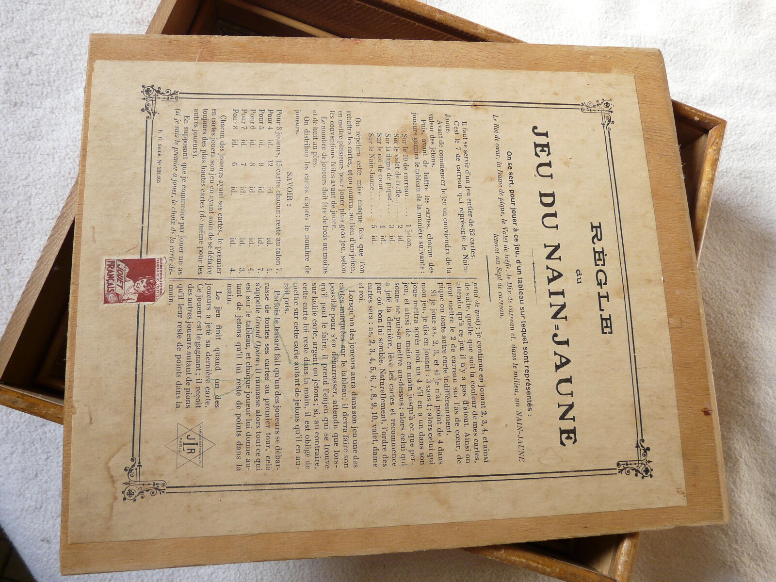 Late yellow dwarf game XlXeme, early XXeme