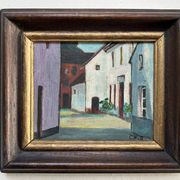 The Farm, Belgian School XXth, oil on canvas, Ch.D