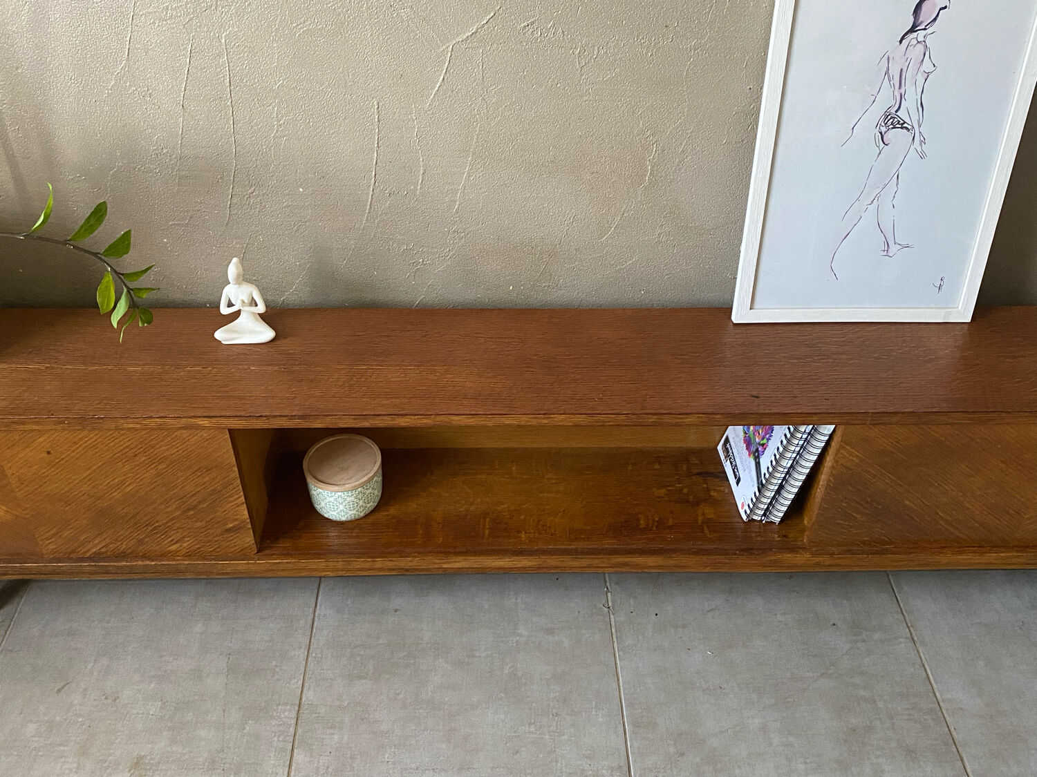 Vintage wooden row from the 50s-60s