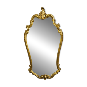 Miroir ancien en bois - style rocaille louis