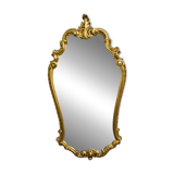 Antique gilded wooden mirror – rococo style / Louis XV / early 20th century
