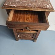 Chevet en bois avec rangement livres