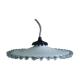 Scalloped white glass hanging