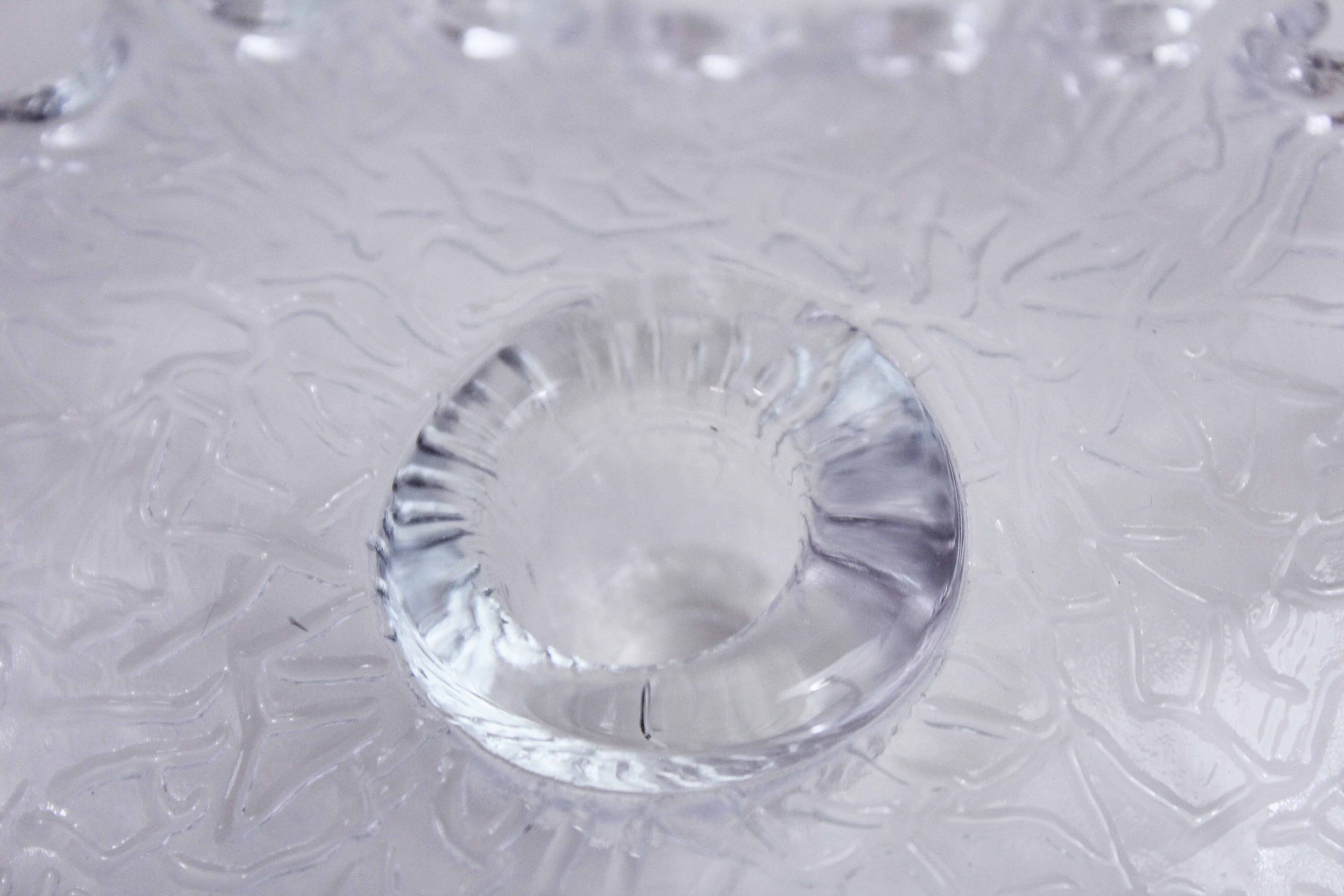 Vintage glass candle holder