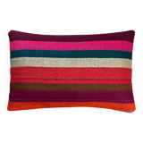 Vintage turkish kilim cushion cover, 30 x 50 cm