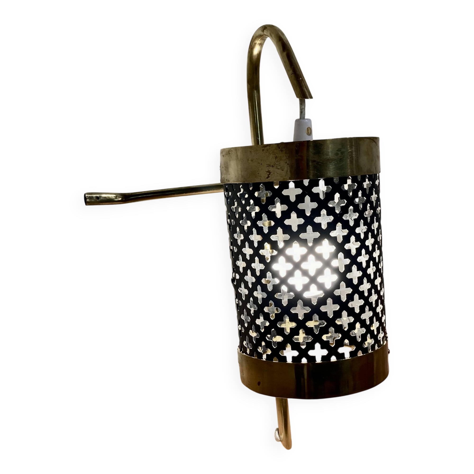 Large metal wall light design 1950.