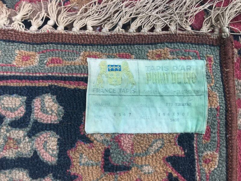 Carpet old French Janus pattern Agra done hand 196 X 296 CM