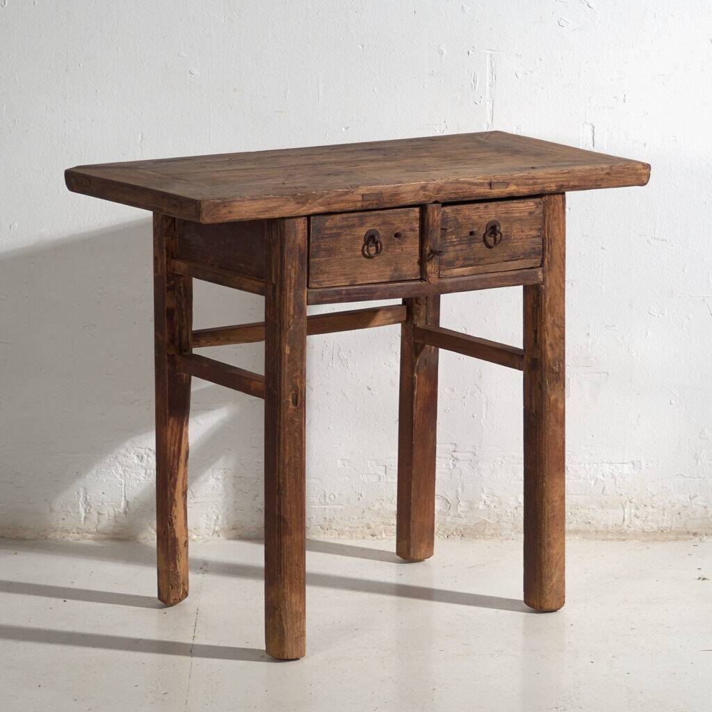Console ancienne en bois d'orme – Chine, vers 1920