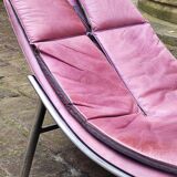 Leather armchair from the Giovanni Offredi years, Saporiti, 1970/80, Italy