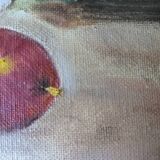 Oil painting on canvas, contemporary still life, countryside decoration