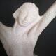 Art Deco lamp with stoneware resin sculpture, 1960s