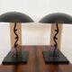 Pair of Big Design mid century Table Lamps by Kamenicky Senov, 1980s