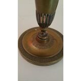 Pair of bronze candlesticks restoration style