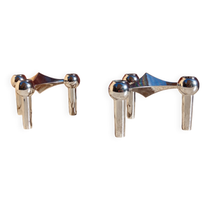 Paire de bougeoirs modulaires - nagel