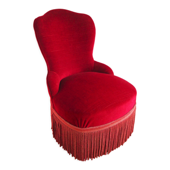 Velvet toad armchair