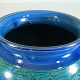 Aldo Londi ceramic ball vase Bitossi Riminu blu