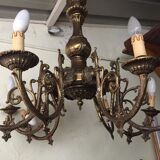 Brass chandelier 8 branches