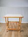 1960s rattan and bamboo side table with magazine rack